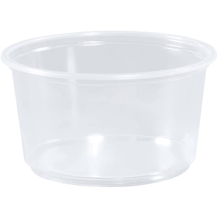 Partners Brand Deli Containers, 12 oz., 4 1/2" x 2 1/4", Clear, PK 500 DELI12